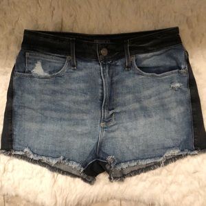 A&F two tone denim shorts